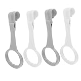 WEKAMOS 2 Paare Lauflernringe Tragbare Sicherheitsringe mit Glatten Kanten Multifunktionale und Fitnessringe für Junge Mädchen zum Stehen und Gehen Lernen Weiß