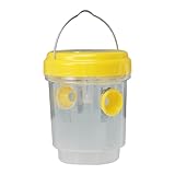 Yarryuter Wespenfalle zum Aufhängen für Den Außenbereich, Solarbetriebene Wespenfalle, Wasserdichte Hängefalle für Den Außenbereich, Ungiftige Bienen-/Hornissenfallen für Den Außenbereich A