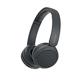 Sony WH-CH520 Kabellose Bluetooth-Kopfhörer - bis zu 50 Stunden Akkulaufzeit mit Schnellladefunktion, On-Ear-Modell - Schwarz