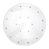 VINTORKY Transparentes Drehteller Rotierendes Gewürzkarussell für Blumenarrangements rutschfest Korrosionsbeständig für Servierplatten
