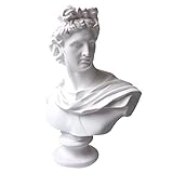 YiYFiT Harz Büste Statue Figur,6' 15cm Griechische Mythologie Gott Apollo Büste Skulptur Figur für Home Ornament Büro Bücherregal Dekor Skizze Praxis DIY Kunstgeschenk-Apollo