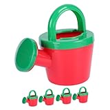 TOYANDONA 5 Stück Teiliges Einfache Plastik Gießkannen für Ergonomische Kleine Wasserkanne Robustes Gartenspielzeug für Kleinkinder für Strand Garten und Indoor Wasserspaß
