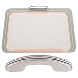 Hemobllo Schneidebrett Satz mit Farbcodierten Kunststoff Brettern Saftrillen Bpa Frei Spülmaschinenfest Inkl Halter Küchenbrett für Fleisch Gemüse Obst