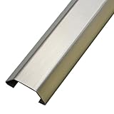 Kabelkanäle für die Wand, Eckdrahtversteck, Aluminium-Kabelkanal, Lautsprecherkabelversteck, selbstklebende Kabelführung for Verstecken von Drähten, Kabelmanagement for das Heimbüro(Matte Silver,10#)