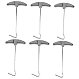 GALPADA 6 Stück Camping Zelthering Zieher Leichter und Robuster Heringauszieher aus Langlebigem Material Vielseitig für Zelt Markise und Outdoor Einfach zu Transportieren für Camping und