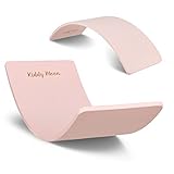 KiddyMoon Balance Board Aus Holz Für Kinder, Babys Montessori Spielzeug, Gleichgewicht, Balancieren Babys Holzspielzeug, Balancebrett Wackelbrett Gleichgewicht, Pink