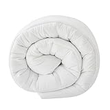 Good Nite Winter Bettdecke 200x200 cm Winterbettdecke Warme Winterdecke 460GSM Füllung Mikrofaser Daunendecke Ssteppdecke für Vierjahreszeiten Weiß (200x200 cm)