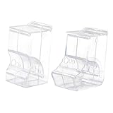 ibasenice 2 Stück Automatischer Hamster Futterspender Teiliges Großer Öffnung und Obenliegendem Deckel Langlebiger Futterautomat für Kleine Haustiere Einfache Reinigung und Nachfüllung für