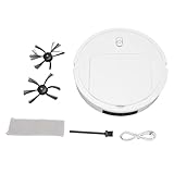 GLOGLOW Roboter-Staubsauger und MOP 3-in-1 Automatisch Roboter Roboter-Staubsauger mit 1200pa-Saug-Anti-Drop-Sensor Nass Trockenes Wischen für Hartböden Haustierhaare