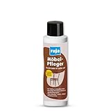ruja Möbel-Pfleger 150 ml - Möbelpolitur Möbelöl mit Echtholz-Pigmenten, 2-in-1 Holzreiniger & Holzpflegeöl - Holzöl farblos für innen - Holz-Öl dunkel & hell - für Holztisch, Möbel & mehr
