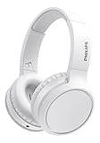 PHILIPS H5205 Kabellose Over-Ear-Kopfhörer mit 40-mm-Treibern, leichtes gepolstertes Kopfband, Weiß