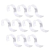 ARTSEWPLY 10 Stück Teiliges Transparentes Gürtelhalter Platzsparendes Kratzfreies S Förmiges Displayregal für Gürtelaufbewahrung Vielseitig Einsetzbar Haushalt Geschäften und Supermärkten