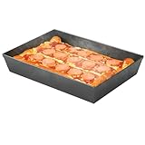Uhidka Harte, Rechteckige, Antihaftbeschichtete Pizzapfannen für Detroit-Style-Pizzapfanne, Vorgewürzte Form im Sizilianischen Stil, Backgeschirr