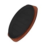 ZJchao 12 Zoll Gebratener Fischteller, Robuste Grillplatte aus Eisen mit Grundplatte Zum Grillen in der Pfanne, Braten, Kochen von Fischsteak, Grillen Im Freien zu Hause