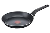 Tefal Easy Cook & Clean Bratpfanne 24 cm, Pfanne mit Antihaftbeschichtung, Thermo-Signal bei idealer Brattemperatur, NICHT induktionsgeeignet, einfach Reinigung, Made in France, B5550433