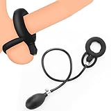 Aufblasbarer Penisringe Hodenringe FüR Den Mann Mit Abnehmbare Pumpe Silikon Verstellbarer Cockring Hodenring Bondage Bdsm Sexspielzeug MäNner Zur VerzöGerung Der Ejakulation