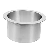 DECOMELODY Einbau Mülleimer Rund Korrosionsbeständig Hitzebeständig Glatte Oberfläche Platzsparend Küchenarbeitsplatte Müllschacht Grommet Klein