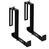 Verstellbare Pflanzenaufhänger aus Eisen, Wandhaken und Balkongeländerhalterungen, robuster Blumenkastenhalter für den Innen- und Außenbereich auf Innenhof, Terrasse oder Fenster, 2 Stück