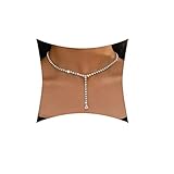 Wendalern Boho Kristall Choker Halskette Silber Strass Anhänger Halskette Kristall Y Lariat Halsketten Cz Tennis Kette Halskette Schmuck Für Frauen Und Mädchen