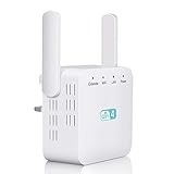 WLAN Verstärker 300Mbit/s WLAN Repeater WiFi Repeater mit 2 Antennas, WiFi Verstärker 2.4GHz mit LAN/WAN Port, mit Repeater/AP/Router/Bridge Modus, Kompatibel mit Allen Geräten, A(KO) XYZ611