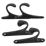 TOYZFRIENDY 4 Stück Antike Wandhaken aus Aluminiumlegierung Robuste Vintage Garderobenhaken für Schlüssel Mäntel Taschen mit Glatter Oberfläche Vielseitig Einsetzbar für Wohnraum und Flur