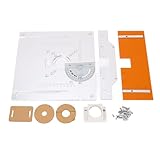 Aluminium Router Tischeinsatzplatte Hochzeit langlebige Holzverarbeitungsbank Routerplatte für die Trimmbräuchmaschine 8 mm Dicke Holzwerkzeuge
