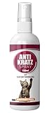 Nature Animal® Katzenabwehrspray – Fernhaltemittel und Katzenschreck für Katzenabwehr im Garten, Innen & Außen – Kratzschutz Sofa, Anti-Kratz Spray - ideal zum Katzen vertreiben,100ml