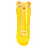 CONGARTENO Fußlängenmesser Gelb für Jahre Präzises Fußmessgerät zur Einfachen Schuhgrößenbestimmung Leicht Ablesbares Maßband für Junge Mädchen und Kleinkinder Schuhgrößenmessgerät