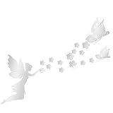 JYNXOR 16 Stück 3D Spiegel Wandaufkleber, Spiegel Wandaufkleber, Spiegelfolie Selbstklebend, 3D Wandtattoo Spiegel Deko Spiegel Wand Dekor Kunst Selbstklebend DIY Wandspiegel Aufkleber für Wohnzimmer