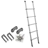 Leichte 5-stufige Aluminium-Etagenbettleiter für Wohnmobile, Wohnmobile und Wohnmobile, robuste Dachbodentreppe mit einfachen Montageklammern für sicheren und bequemen Zugang