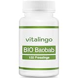 BIO Baobab Affenbrotbaum Presslinge - 150 Tablette à 400mg Fruchtpulver Adansonia digitata (DE-ÖKO-001)