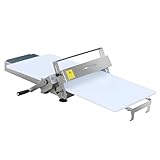 Cashwise Faltbare Teigausrollmaschine mit Ausrollbrett, manuelle Teigausrollmaschine für den gewerblichen und privaten Gebrauch, Edelstahl, Ausrolldicke einstellbar, für Bäckerei, Pizza, Croissants