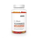 GymBeam Multivitamin Gummies – Multivitamin mit elf Vitaminen und Mineralien, Gesundheit von Haut, Haar und Immunsystem, Quelle von Zink, Jod, Folsäure, A, C, D3, E, B5, B6, B7, B12 Vitamine, 60 caps