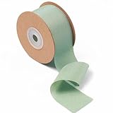 Ligtmor Geschenkband Hochzeit Schleifenband Dekoband 3,8cm x 23m Chiffonband Schleifen Stoffband - Eucalyptus Green