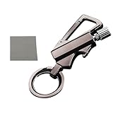 Wiederbefüllbares Ewiges Streichholz - Metall Feuerzeug mit Schlüsselanhänger & Flaschenöffner (Style A)