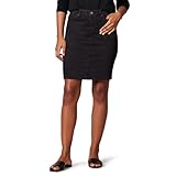 Amazon Essentials Damen Klassischer 5-Pocket-Jeansrock (erhältlich in Übergröße), Schwarze Waschung, 40