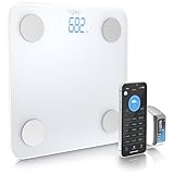 Mybeo - Körperfettwaage mit App - Digitale Bluetooth Körperwaage - Personenwaage Multifunktionswaage - Waage Personen mit App Steuerung - Körperanalysewaage BMI Körperfett Muskelmasse Knochenmasse