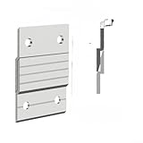 Oniissy Strapazierfähige 2er-Pack für französische Z-Klemmen-Kleiderbügel, 36,3 kg Kapazität für einfache Wandmontage (5,1 cm)