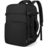 ZOMFELT für Ryanair Handgepäck 40x30x20, 24L Reise Handgepäck Rucksack Damen Herren 15 Zoll Laptop Rucksack Handgepäck Koffer Tasche Flugzeug Klein Rucksack 40x30x20 Eurowings Cabin bag, Schwarz