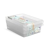 Rotho Loft 3er-Set Kühlschrankorganizer, lebensmittelechter Kunststoff (PP) BPA-frei transparent