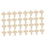 Gadpiparty 2 Sätze Holzkreuz Anhänger Kruzifix Kreuzen Herstellung Schmuck Reiz Charme Hölzern 100 Stück * 2
