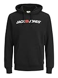 JACK & JONES Herren Jjecorp Logo Sweat Hood Noos Kapuzenpullover, Schwarz, L EU
