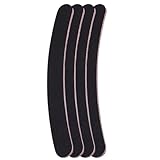 Nagelfeilen, 4 Stück Doppelseitig Nagelpfeilens, Profi Nagelfeilen, Nagelfeilen für Gelnägel, Gebogen, für Nagelpflege und Das Styling