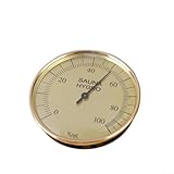 Zuverlässiges Messgerät für Sauna Batterie Bimetall Thermometer und Hygrometer (Luftfeuchtigkeit)