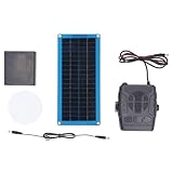 Solarheizung Gewächshaus Komplettset, 30w Hühnerstallheizung Solar, Tragbarer Energieerwärmer Mit Batteriefach | USB-Ausgangssystem Für Gewächshaus, Schuppen, Tierhaus, Camping & Auße