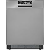 Sharp Unterbau-Geschirrspüler | Spülmaschine 60 cm | 14 Maßgedecke | 8 Programme | AquaStop | Auto-Door | Inverter Motor | AquaGlide + WaterBlade | leise 44 dB | EEK B | QW-NA25GU44BS-DE