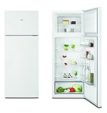 AEG RDB424E1AW Freistehender Doppeltür - Kühlautomat / Serie 5000 mit ColdSense / 1434 mm / Gefrierteil oben / 206 L / LowFrost – weniger Eisbildung / Farbe: Weiß / E