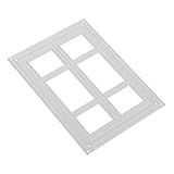 Tofficu Hintergrundrahmen 3d-metall-stanzformen Aus Kohlenstoffstahl, Schablonen Für Scrapbooking, Diy-alben, Kartenherstellung, Prägevorlagen Für Papierhandwerk