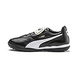 PUMA Unisex King Top TT Fußballschuh, Black White, 45 EU