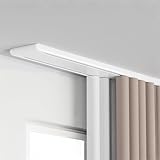 ain Conjoined Double Track Rails Ceiling Mounting Heavy You ain Rail Track Aluminum Window Rod Pole Connecting 16m For RV Living Room Hospital Bedroom(White, 5.6m)